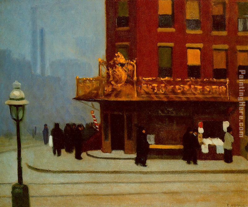 Edward Hopper New York Street Corner